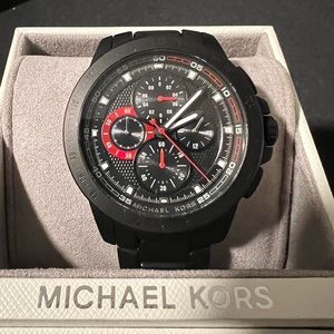 Michael Kors Men's Ryker MK8529 Black Chronograph Watch